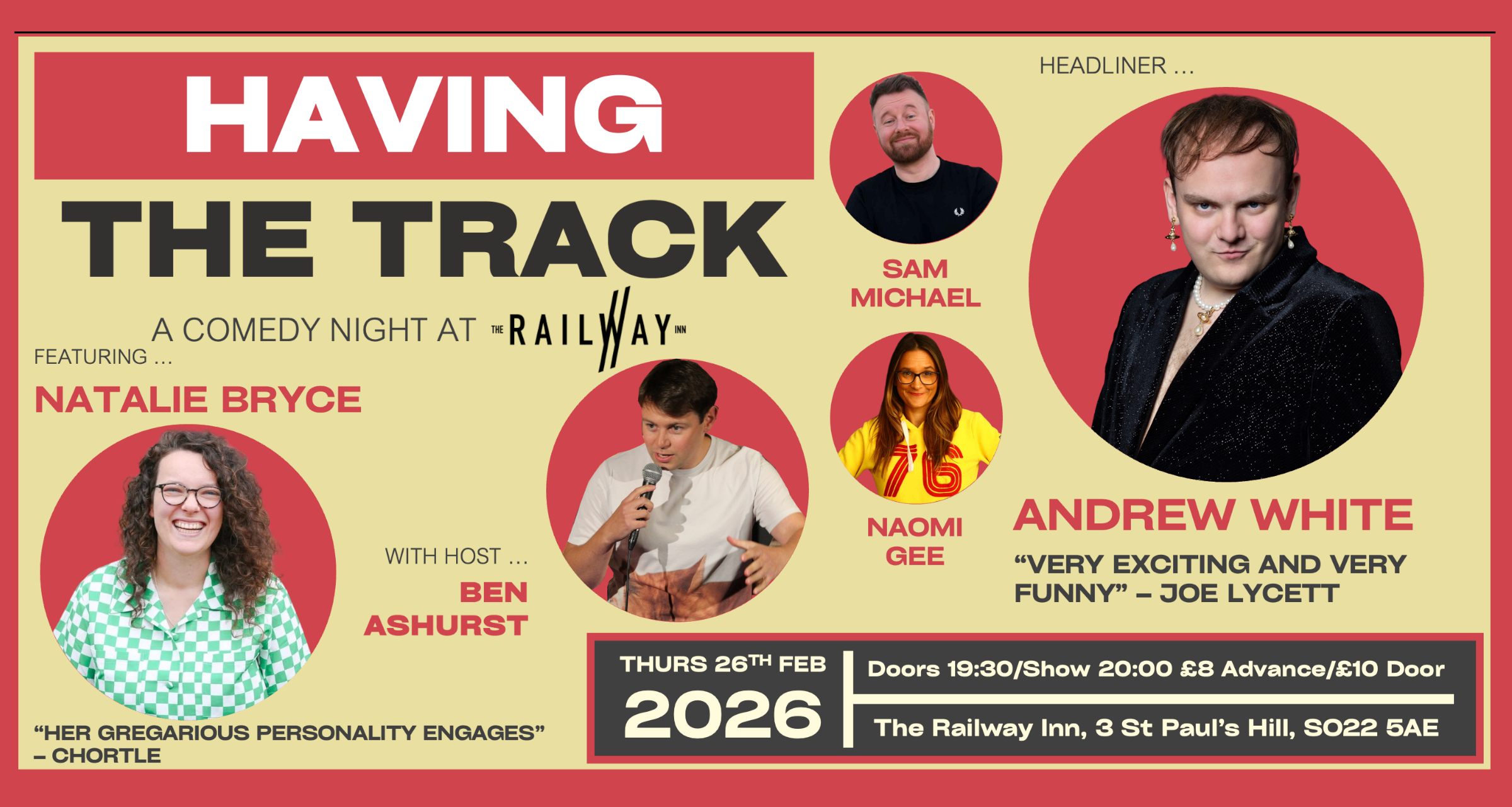 Having The Track Comedy